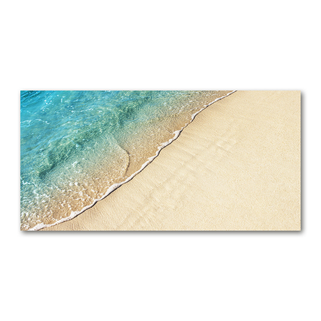 Leinwanddruck - Wandkunst - Drucke auf Leinwand - 140X70 Bild Bildthema: Wave On Canvas Der Strand