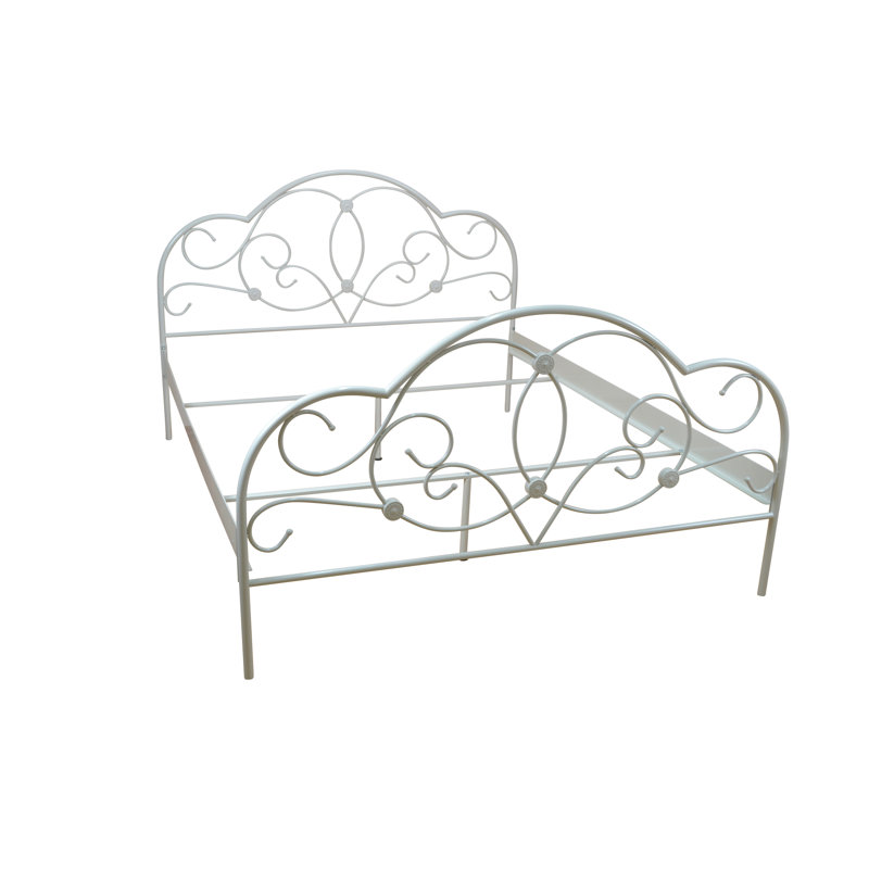 Metal Bed Natalie, 160 x 200cm, Cream white
