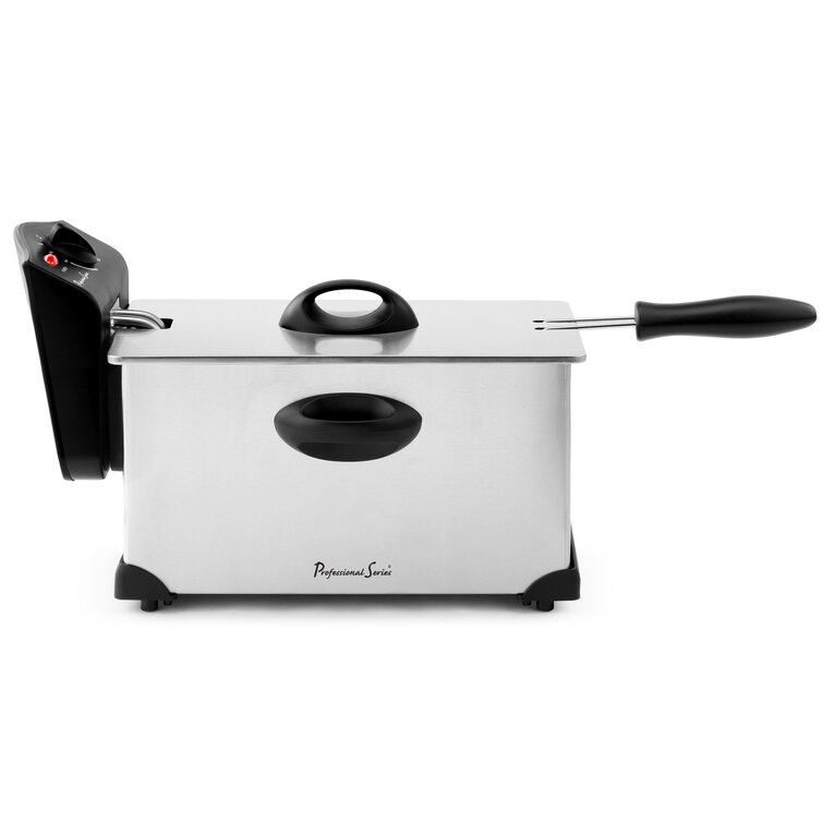 Farberware 4L Deep Fryer, Stainless Steel, Electric,Includes 2 small frying  baskets and 1 large frying basket