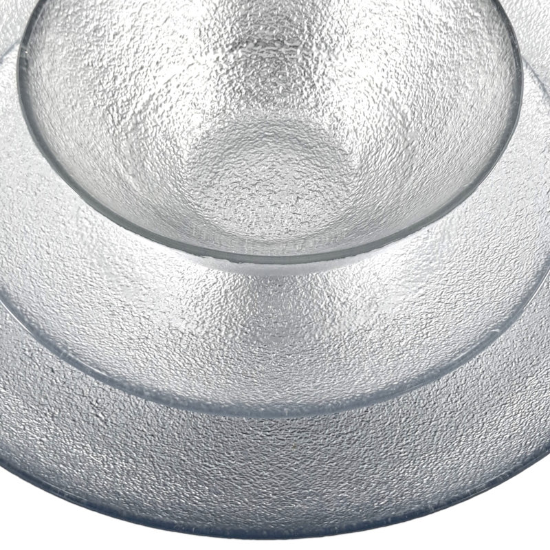 Silver Gilded Glass Dinnerware Set - Service for 4
