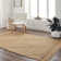 Tapis rectangulaire brun clair en jute tissé à plat à la main Nayeli