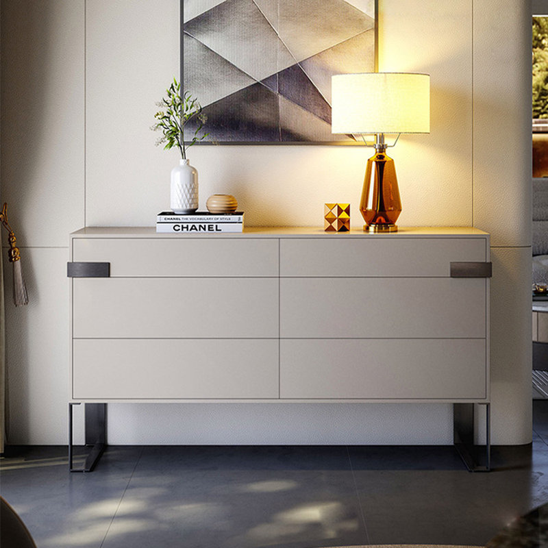 Armoire de rangement à tiroir minimaliste italienne, H 35,43 po x l 62,99 po x P 15,75 po