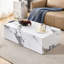 Table basse moderne avec motif en marbre, table de salon