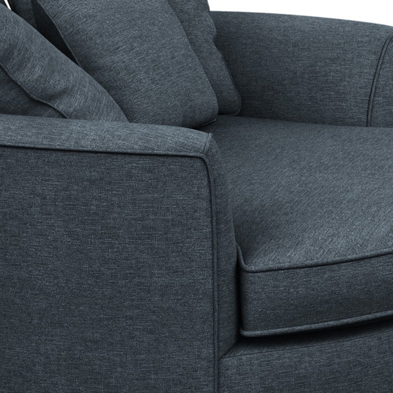 Ashonte Upholstered Barrel Chair, Jango Copen