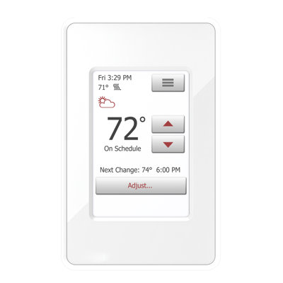 WarmlyYours NSpiration Series Of Controls Smart Programmable Thermostat White