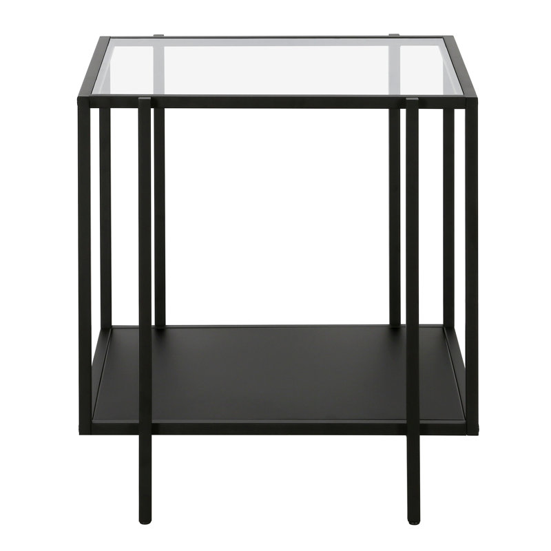 Glass Top End Table