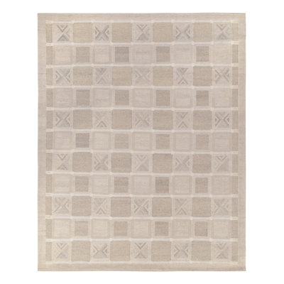 Scandinavian Wool Geometric Area Rug
