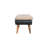 Boucle x Beige Leather Bench-1236685667