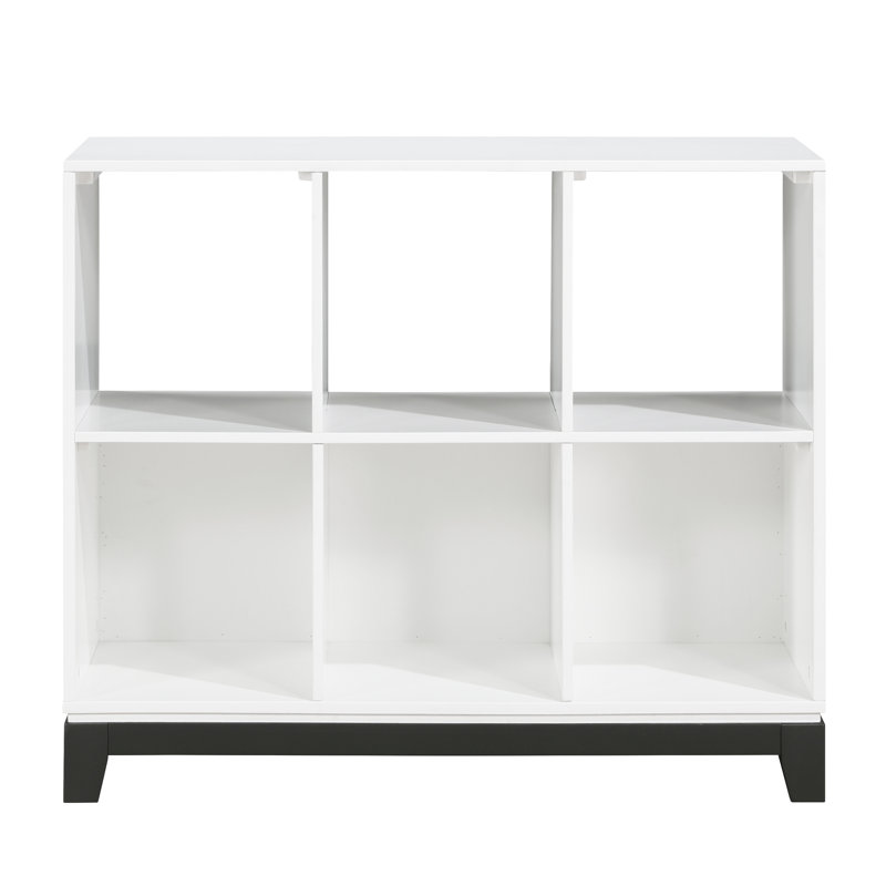  Meuble bibliothèque en bois à 6 tablettes 1 pièce, Blanc
