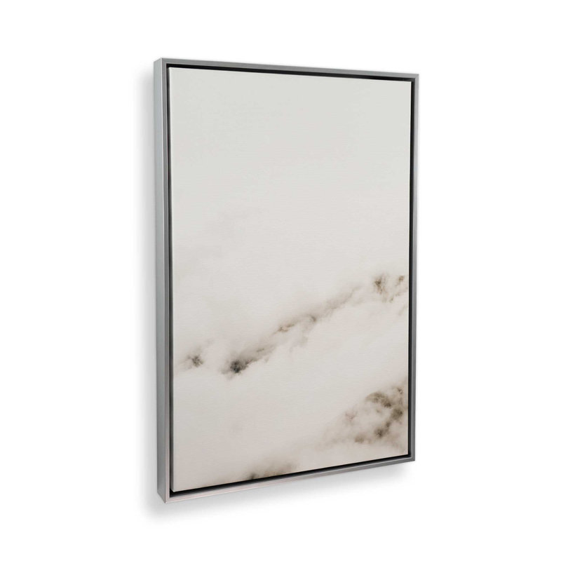 Hazy Horizons I Canvas Print, Polished Chrome Floater Framed, 48.75" H x 32.75" W x 1.75" D