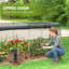 Cage de protection pour plantes avec porte 12 'x 4', noir