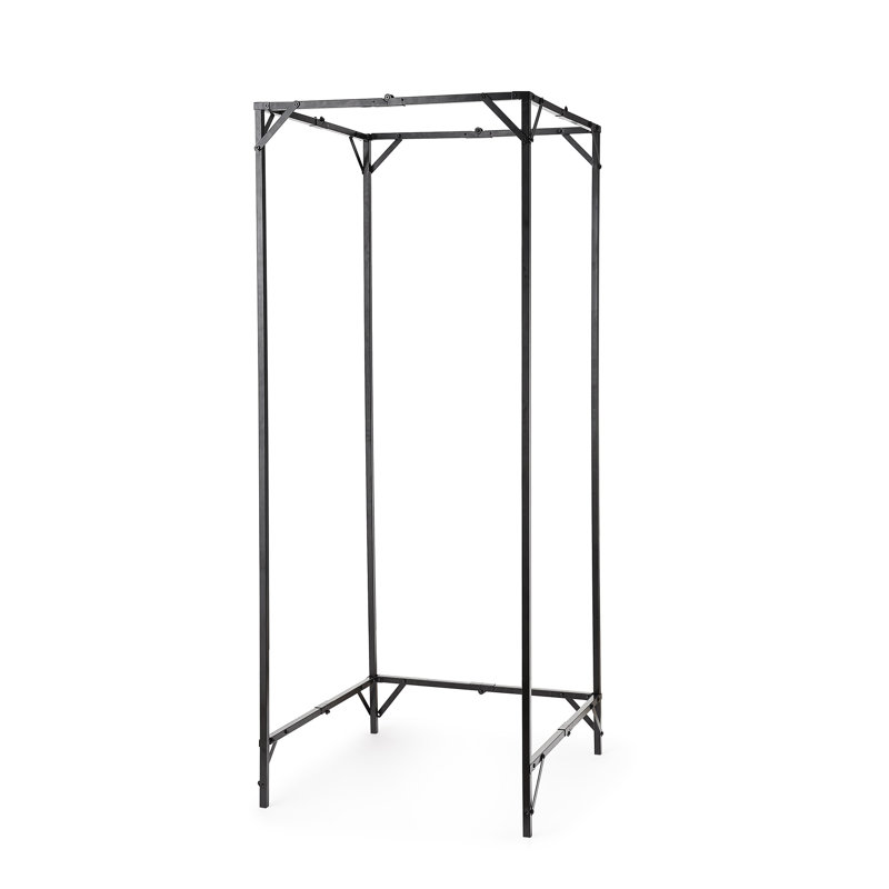 Retractable Portable Changing Room Divider Frame, Black