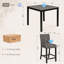 Ensemble de table 5 pièces à hauteur de comptoir avec 4 chaises, ensemble de table à hauteur de comptoir pour 4 avec chaises, ensemble de table à hauteur de comptoir en bois pour la cuisine, la salle à manger-889967526-889967529