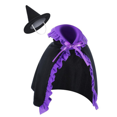 Halloween Witch Hat And Cloak Set Perfects For 23 Inch Doorway Gooses Decoration