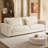 105" Polyester Loveseat Sofa,2 Seater Sofa With 2 Pillows,Sofa Couch,Modern Oversized Sofa For Living Room