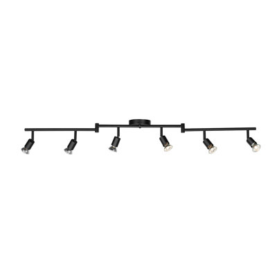 Payton 6 -Light Swing Arm Track Track Kit with Dimmable and Adjustable Head