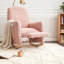 Chaise berçante en tissu avec repose-pieds réglable-1287876486