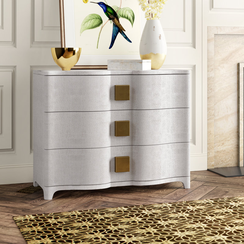 Toile Linen Chest, White