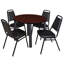Plateau de table Kee, 4 chaises empilables-1063692259-1063692287-1063081023