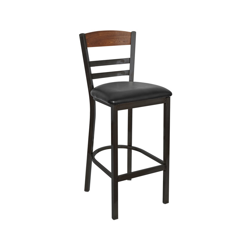 Tabouret de bar Barrick, Noir