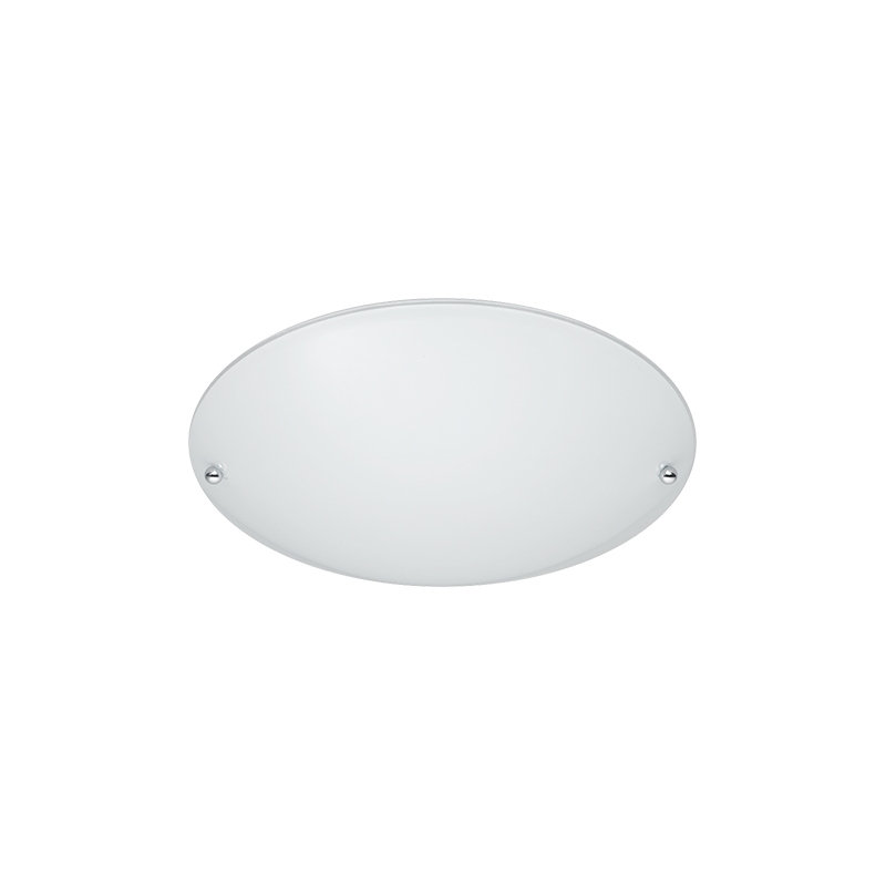 Glass Flush Mount, Matt opal white