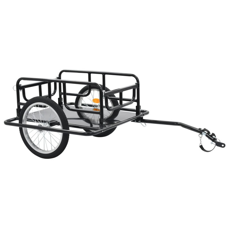Bike Trailer 130x73x48,5 cm Steel Black