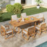 6 - Person Outdoor Dining Set With Umbrella Hole