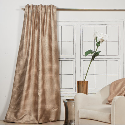 Coin Room Darkening Curtain Single Panel