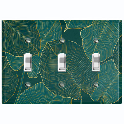 Landscape & Nature Themed 3 - Gang Toggle Light Switch Standard Wall Plate