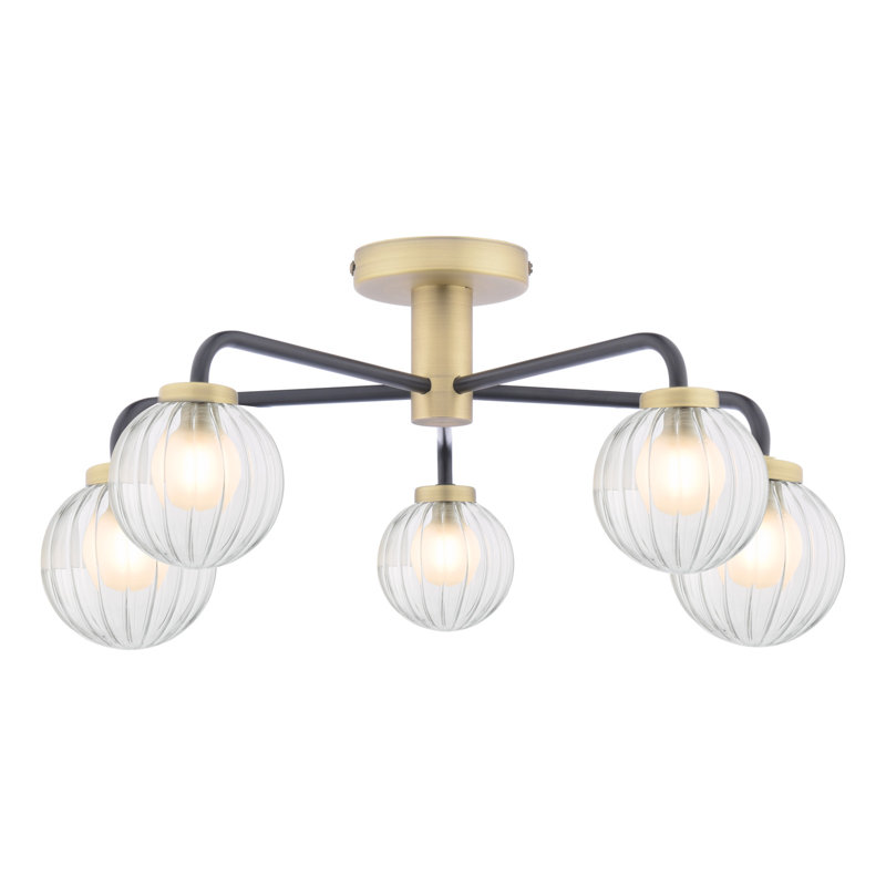 Aneris Glass Semi Flush Mount