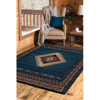 Tapis bleu Hyacinthe