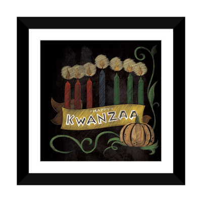 « happy kwanzaa », impression sur toile tendue