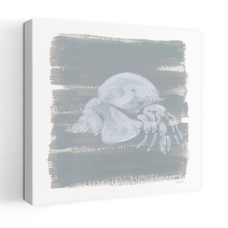 Crabe doux ermite, art côtier du crabe, H 24 po x l 24 po