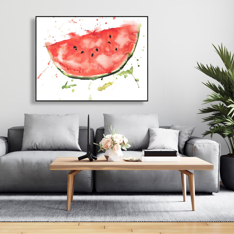 Watermelon Slice - Cuisine gastronomique, toile encadrée