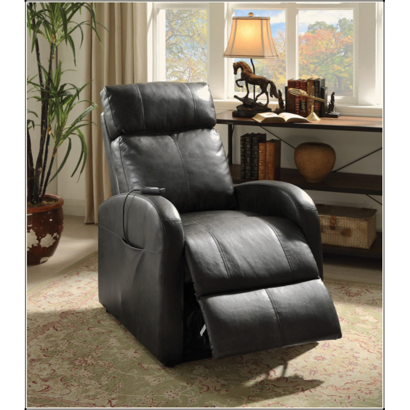 Fauteuil inclinable électrique en cuir synthétique