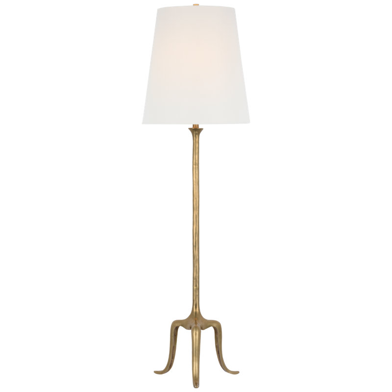 Mathilde Traditional Floor Lamp by AERIN, Hand Rubbed Antique Brass
