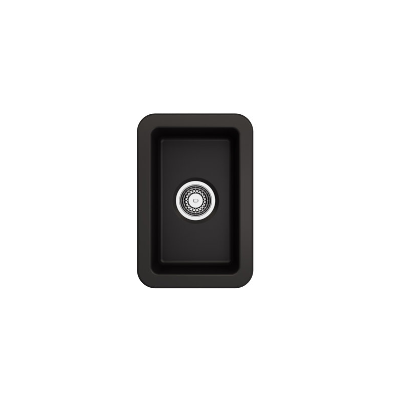 12'' L Kitchen Sink, Matte Black
