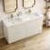 Valencia 60" Freestanding Double Sink Bathroom Vanity with Top and Sinks (Faucets Not Included)