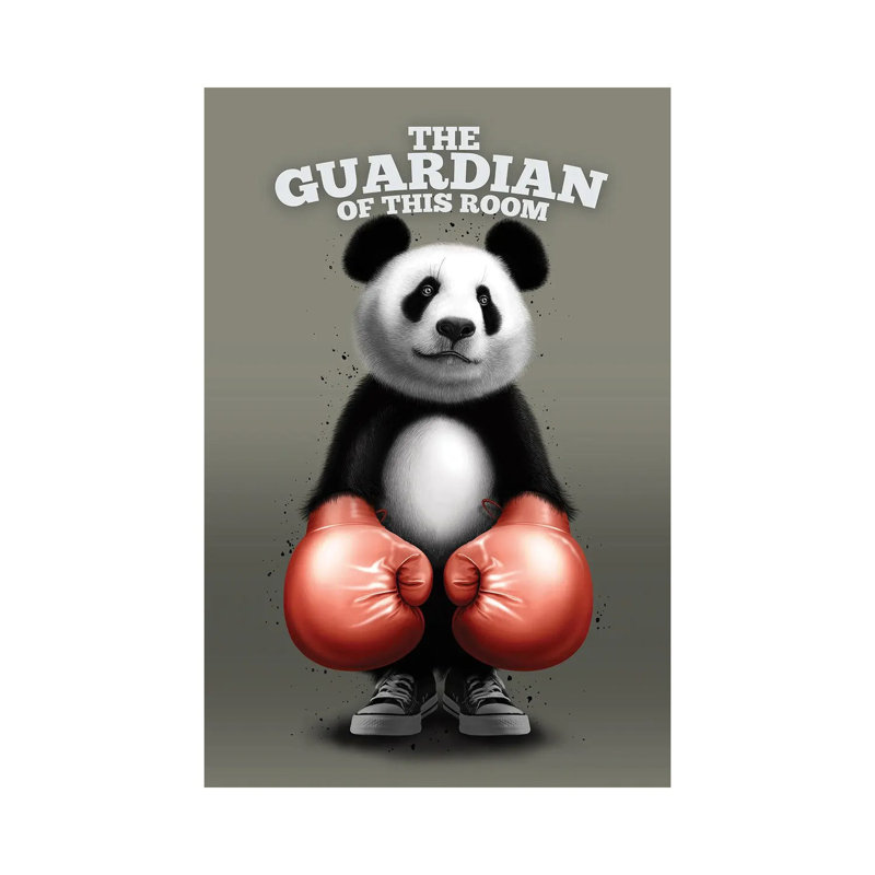 The Guardian Panda by Adam Lawless - Wrapped Canvas Gallery-Wrapped Canvas Giclée, 101.6 cm H x 66.04 cm W x 3.175 cm D
