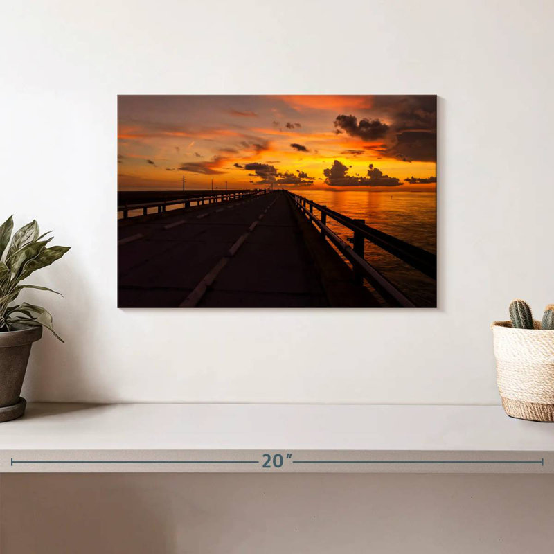 Lilie Sunset At Seven Mile Bridge, 8" H x 12" W