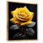 Danail, jaune, noir, rose, élégance III - fleurs, art mural-1994433665-1994433666