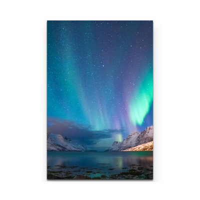 Leinwandbild Polarlichter in Norwegen