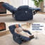 Fauteuil inclinable et chauffant Comfort, métal et bois, salon moderne
