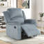 Fauteuil inclinable manuel rembourré en microfibre Nikodemos-1530999297
