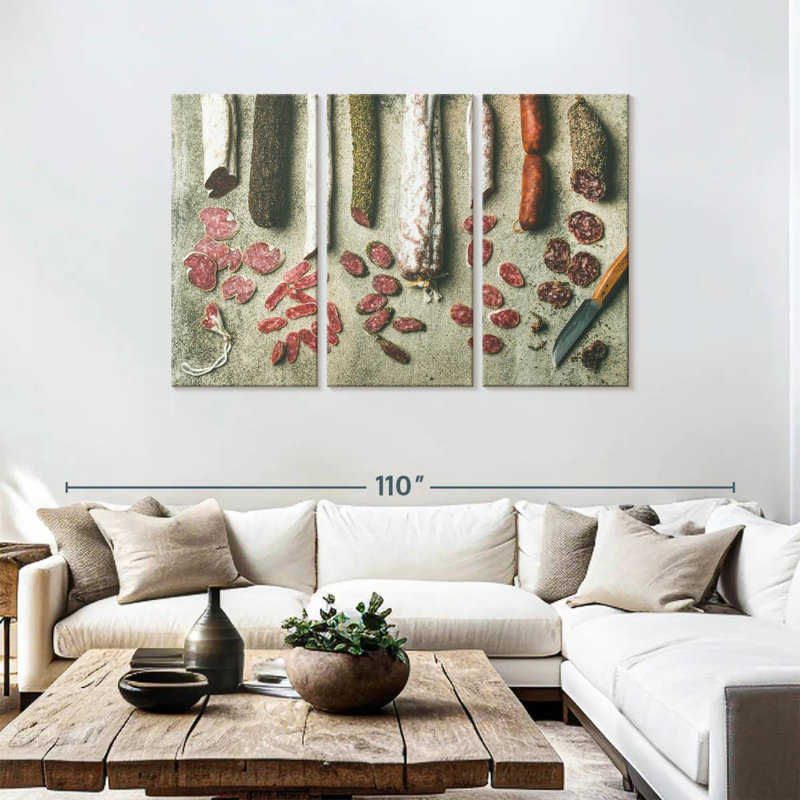 Yarlin Meat, 48" H x 74" W