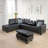 Plyler 97.2" Wide Modular Sectional with Ottoman-1531271663-1531271660