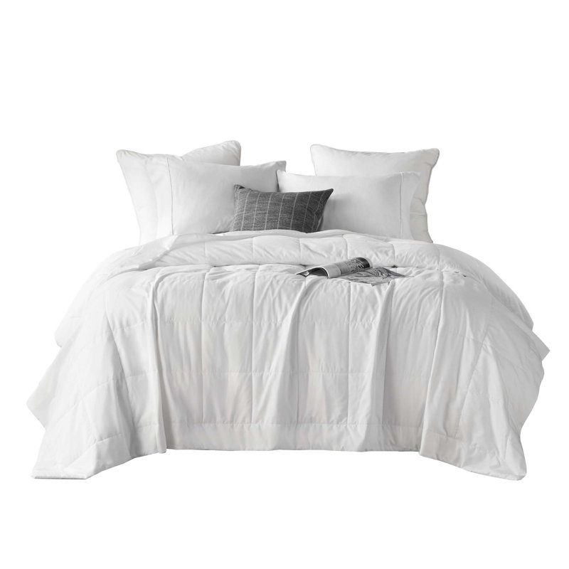 Duvet en duvet blanc très grand, L 108 po x l 96 po