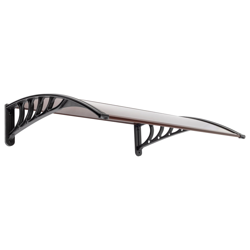 Winado 39.8'' W x 9.8'' D Brown Cover Retractable Window Awning