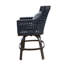 Chaise de patio pivotante avec coussin