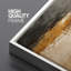«Neutral Abstract Earth Tone Horizon Composition», reproduction d'art encadrée sur toile-124795312-124795314